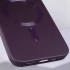 Кожаный чехол Bonbon с металлическими кнопками и MagSafe на Apple iPhone 15 (6.1") – Фиолетовый / Dark Purple. Фото 7 из 8