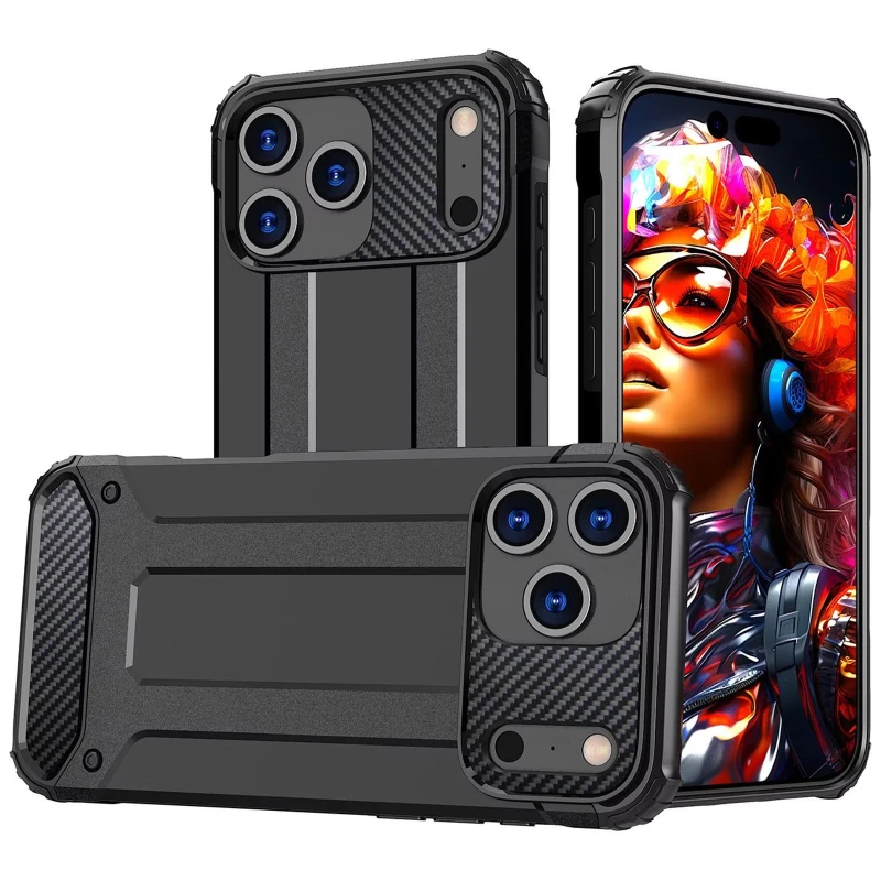 Противоударный чехол с усиленными углами Immortal для Apple iPhone 17 Pro Max (6.9") – Черный. Фото 2 из 6