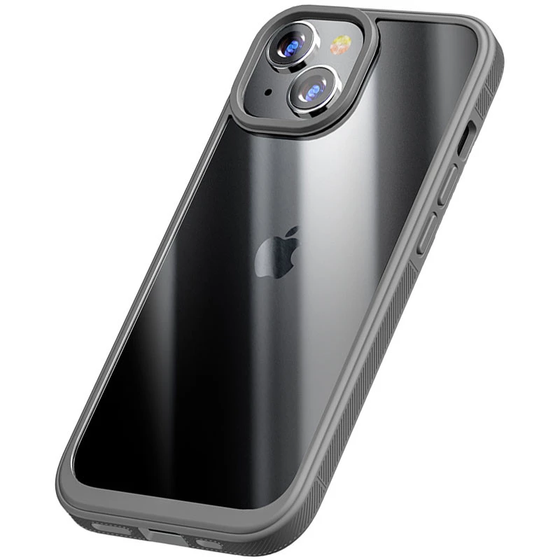 

Силіконовий чохол з щільним обідком на Apple iPhone 15 (6.1") (Grey)