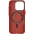 Чехол TPU+PC KVZV Triangular Pattern with Magnetic Fit для Apple iPhone 16 Pro Max – Red. Фото 4 из 6