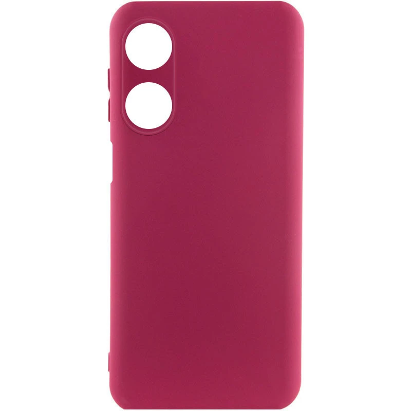 Чохол Silicone Case Lakshmi з закритою камерою на Oppo A18 – Бордовий / Marsala. Фото 1 з 3