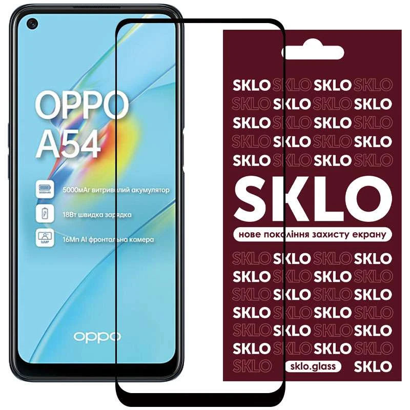 

Захисне скло SKLO 3D Oppo A55 4G (Чорний)