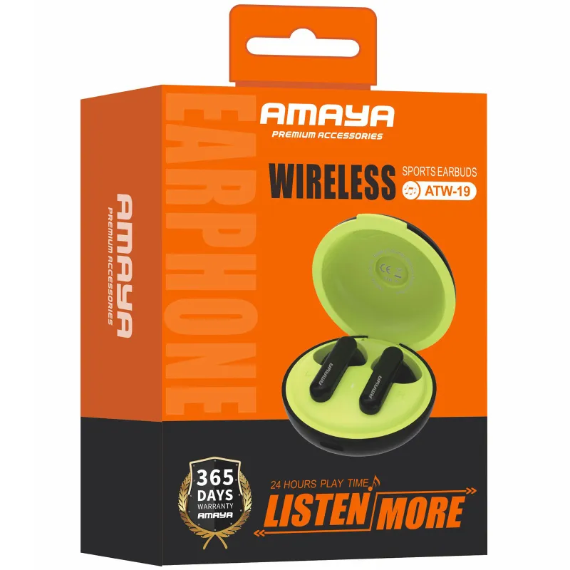 Беспроводные TWS наушники Amaya ATW-19 – Black. Фото 4 из 9