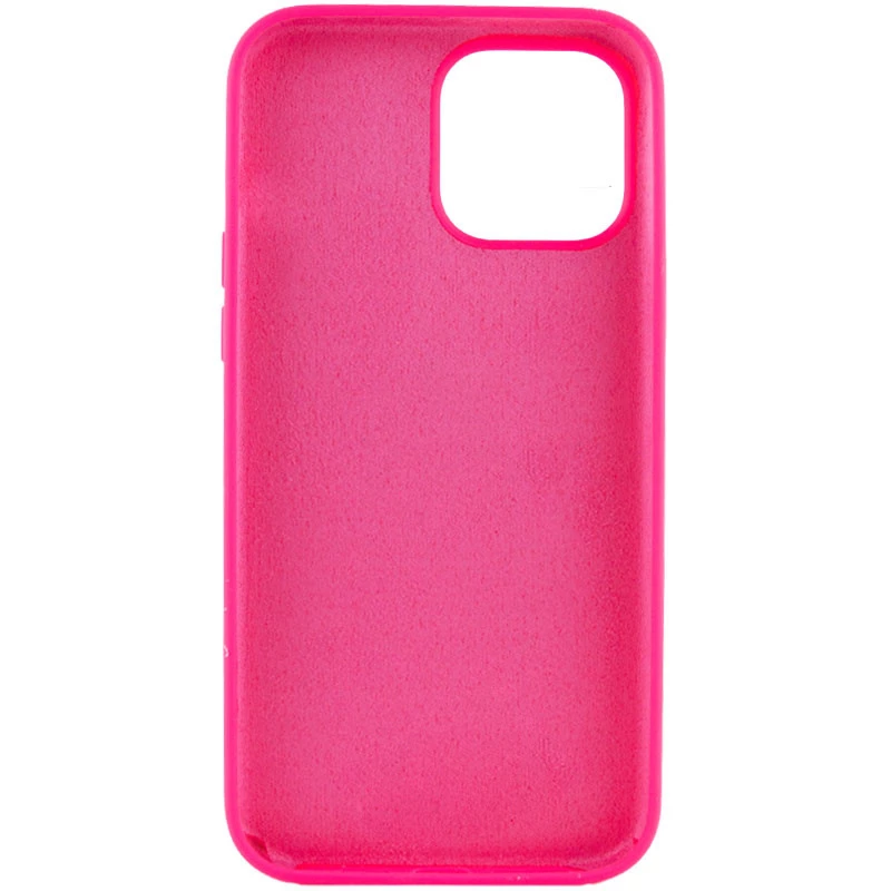 Чохол з закритим низом Silicone Case на Apple iPhone 15 Pro Max (6.7") – Рожевий / Barbie pink. Фото 4 з 7