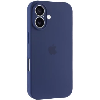 Чехол Silicone Case с защитой камеры для Apple iPhone 16 фото 1 из 7