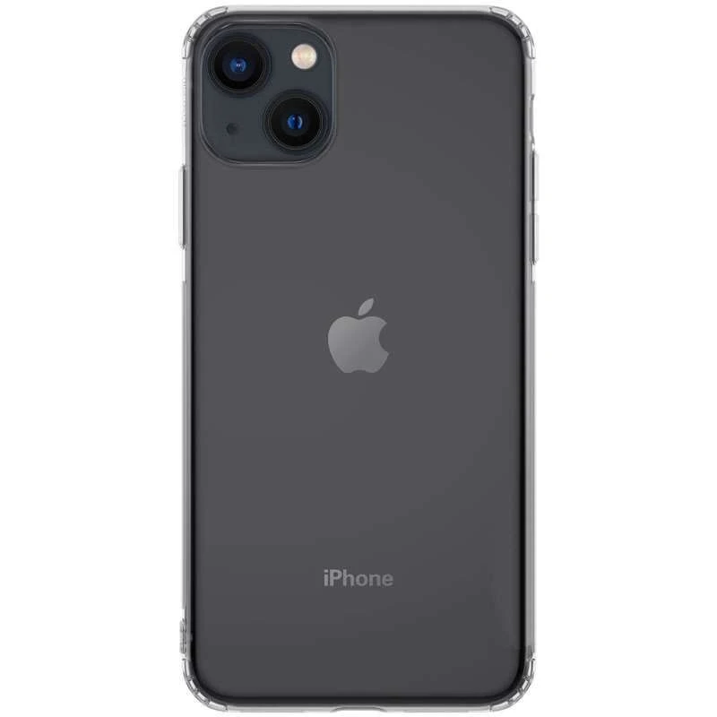 

Ультратонкий силиконовый чехол с заглушкой для Apple iPhone 13 (6.1") (Бесцветный (прозрачный)), Безбарвний (прозорий)