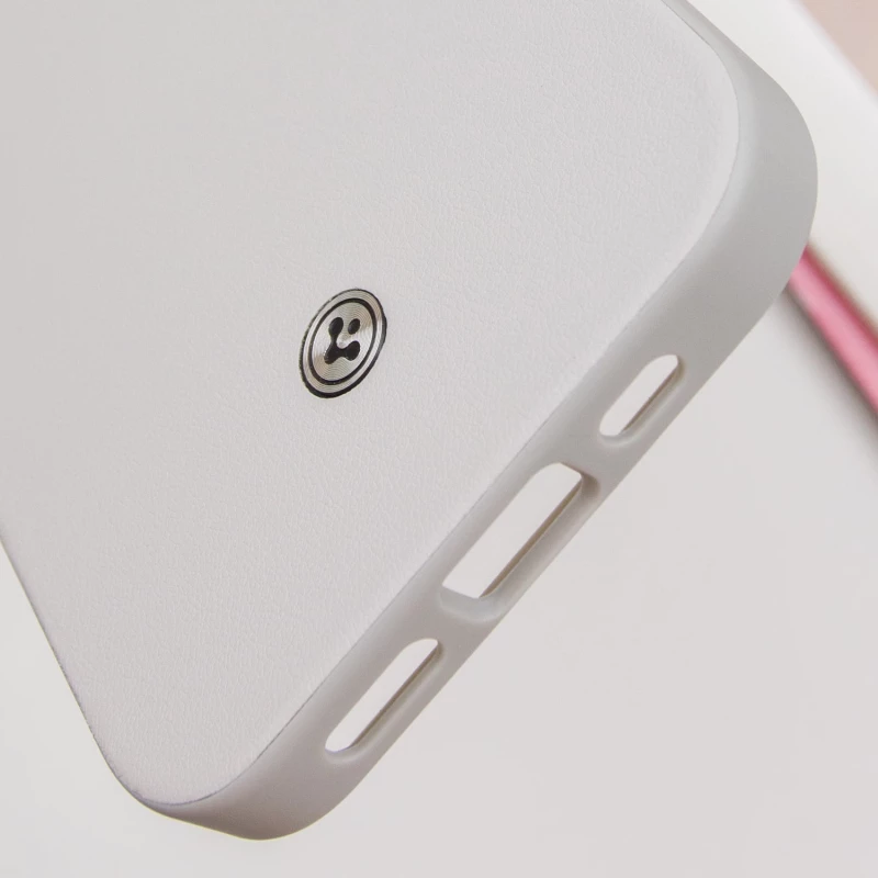 Чохол PC+Leather SGP with MagSafe для Apple iPhone 16 – Grey. Фото 8 з 8