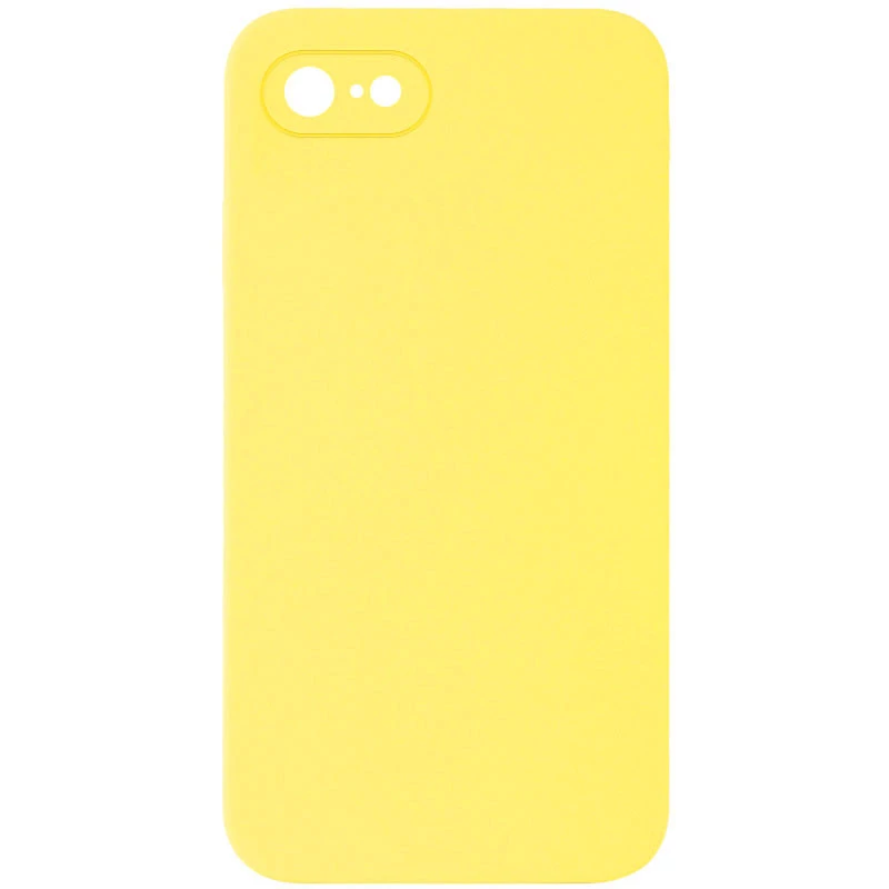 Чохол Silicone Case Square L з захистом камери на Apple iPhone SE (2020) – Жовтий / Yellow. Фото 1 з 1