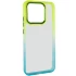 Силиконовый чехол фреш для Xiaomi Redmi Note 13 Pro 4G – Бирюзовый / Лимонный. Фото 1 из 9