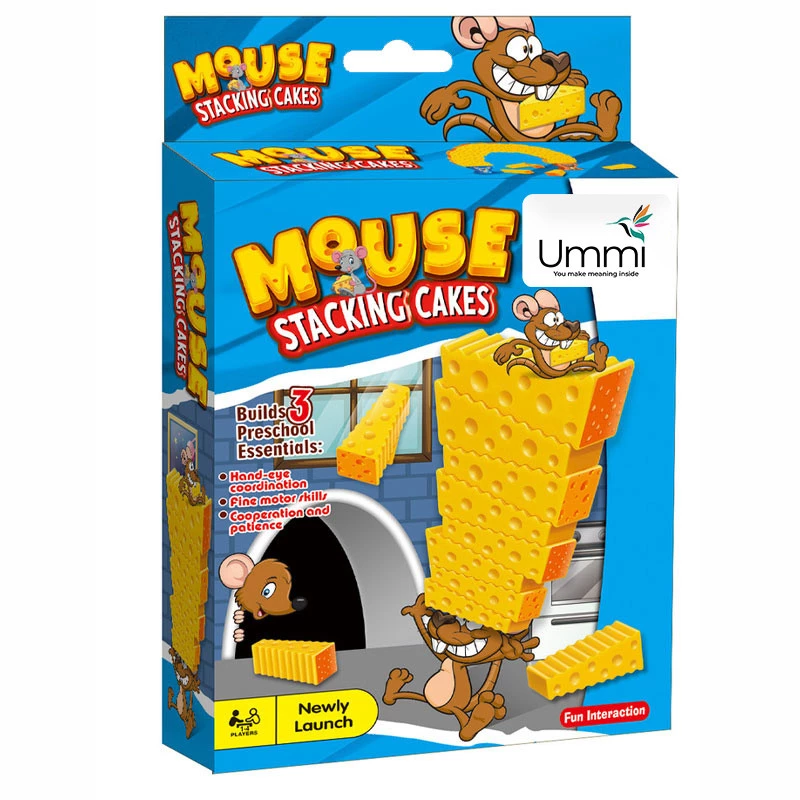 Настільна інтерактивна гра Ummi 707-B19 Mouse Stacking Cakes Game – Yellow. Фото 6 з 6