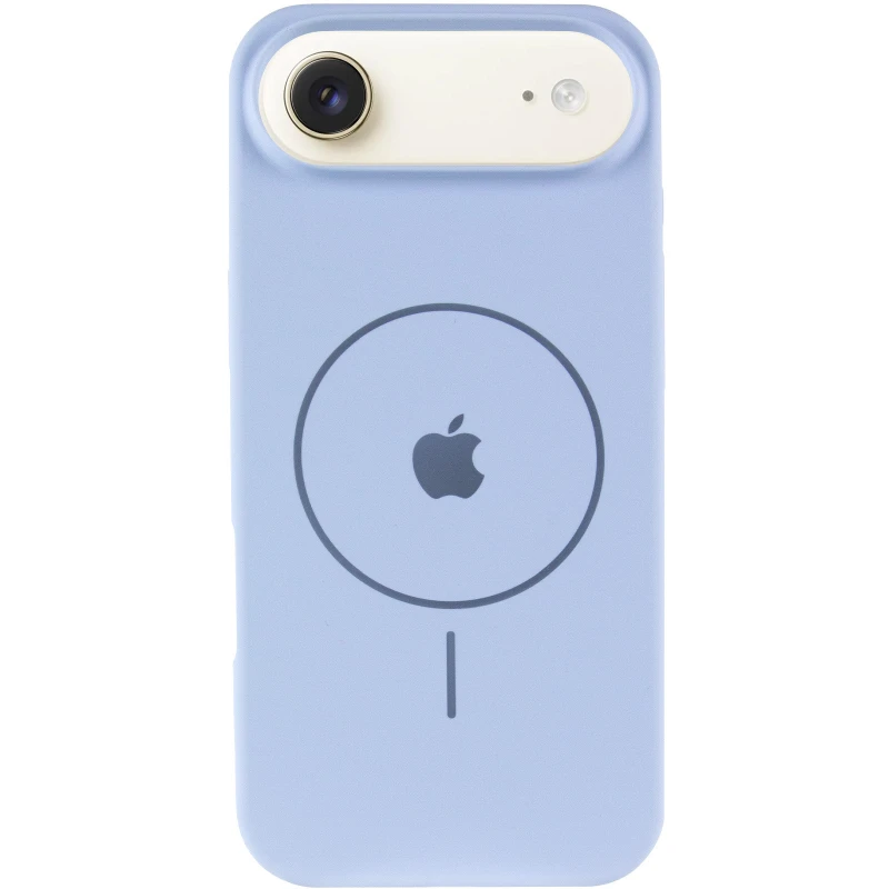 Чохол Silicone Case Full Protective (AA) V2 with MagSafe для Apple iPhone 17 Air (6.5") – Блакитний / Lilac Blue. Фото 5 з 11