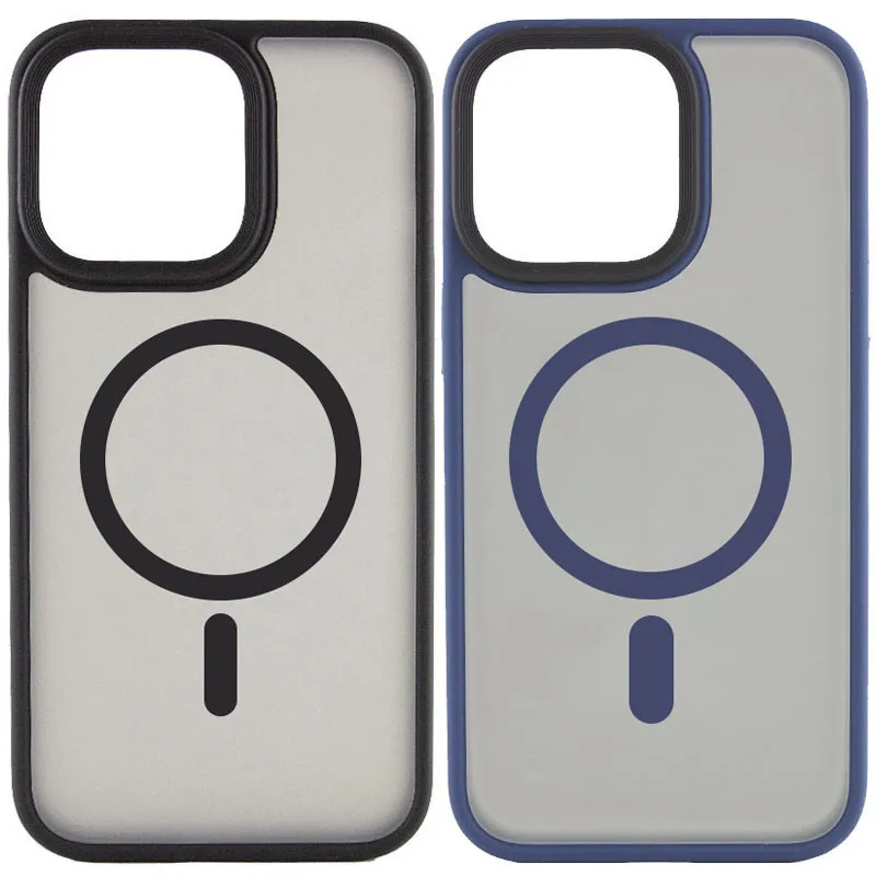 TPU+PC чохол Metal Buttons with Magnetic Fit для Apple iPhone 16 Pro фото 3 з 3