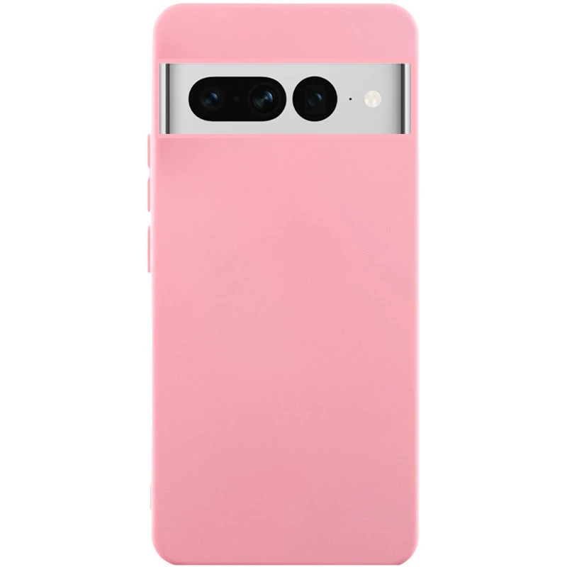 Кольоровий силіконовий чохол GETMAN на Google Pixel 7 Pro – Рожевий / Pink. Фото 1 з 1