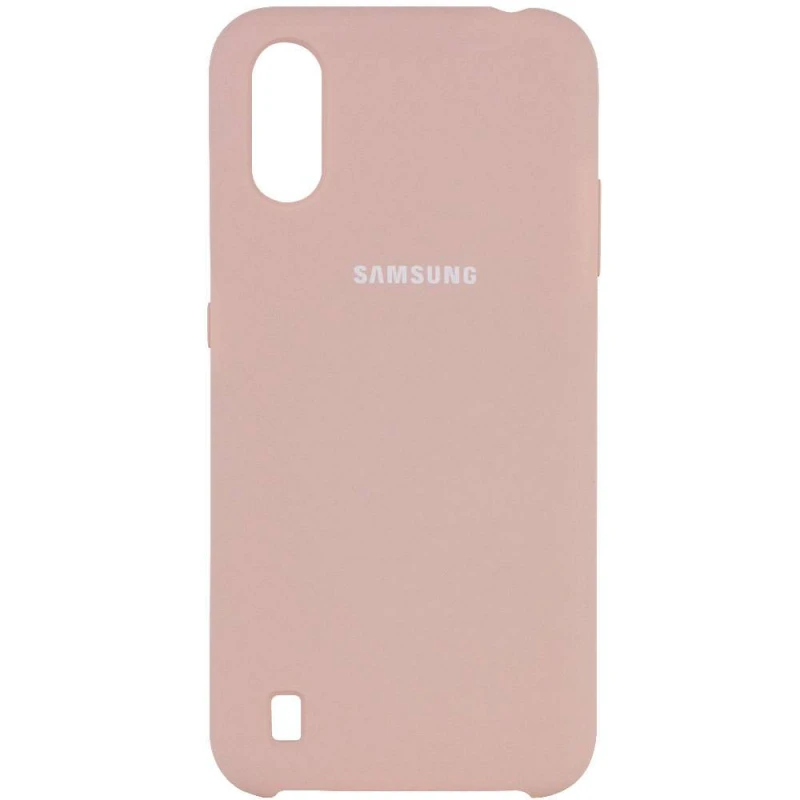 

Чохол Silicone Case на Samsung Galaxy A01 (Рожевий / Pink Sand)