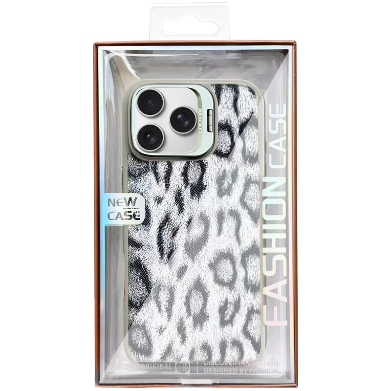 Чохол TPU+PC Wild Leopard with MagSafe and Lens для Apple iPhone 15 Pro Max (6.7") – Grey. Фото 3 з 4