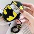 Силіконовий футляр Marvel & DC series для навушників AirPods 1/2 + кільце – Бетмен лого/Чорно-жовтий. Фото 3 з 4