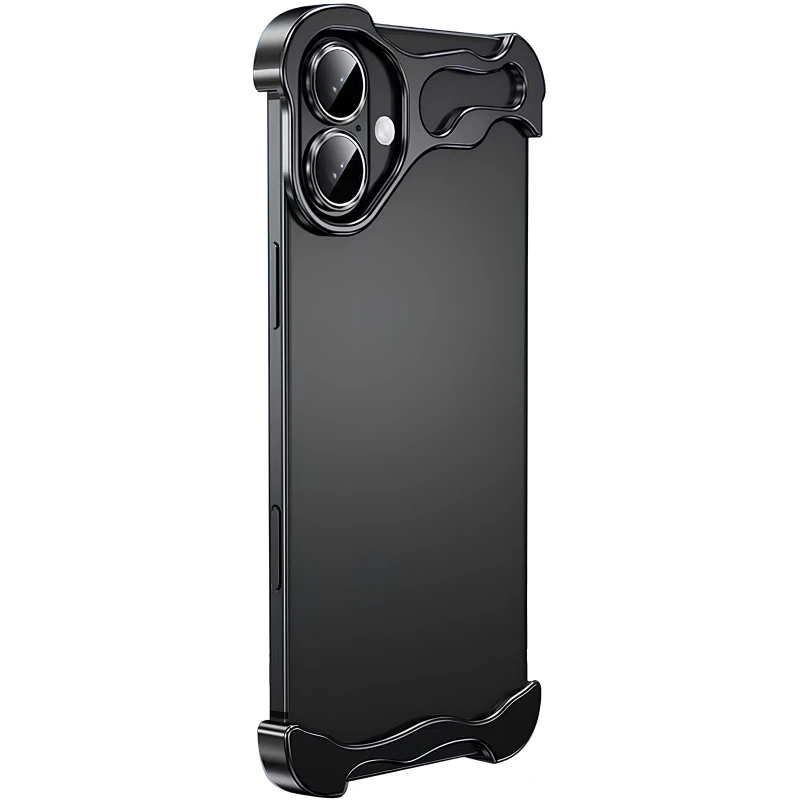 Чехол Minimalist Metal Bumper для Apple iPhone 17 (6.3") – Black. Фото 1 из 1