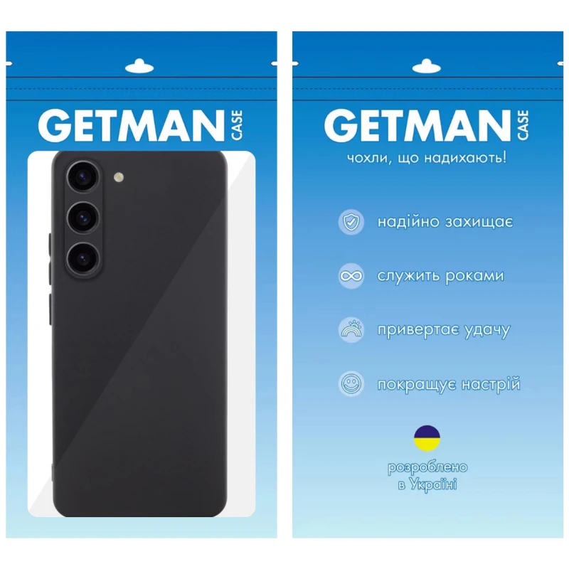 Кольоровий силіконовий чохол GETMAN із закритою камерою для Samsung Galaxy S23 фото 4 з 4