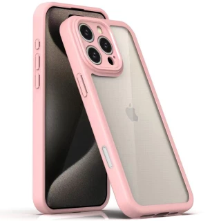 Прозорий силіконовий чохол з кольоровою на окантовкою на Apple iPhone 16 Pro фото 1 з 5