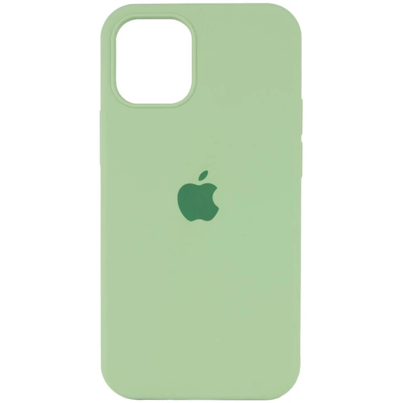 Чохол Silicone Case з закритим низом на Apple iPhone 12 (6.1") – М'ятний / Mint. Фото 1 з 3