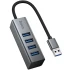 Переходник HUB Hoco HB1B 4in1 (USB to 4xUSB 3.0) (0.2m) фото 1 из 1