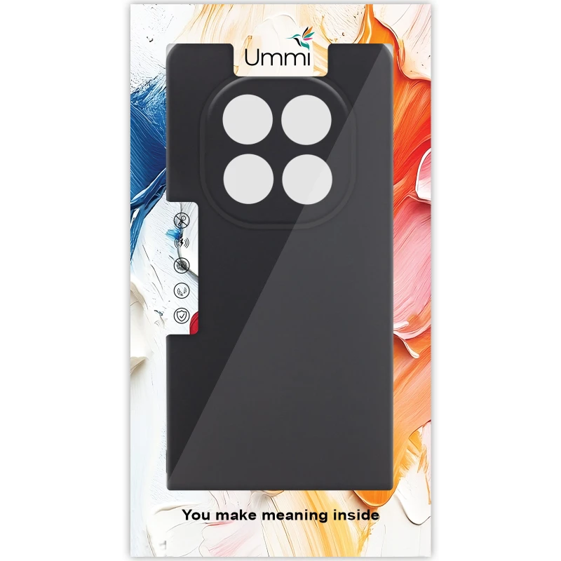 Чохол Silicone Cover Ummi Lakshmi Full Camera (AA) для Xiaomi Redmi Note 15 Pro 4G – Чорний / Black. Фото 2 з 2