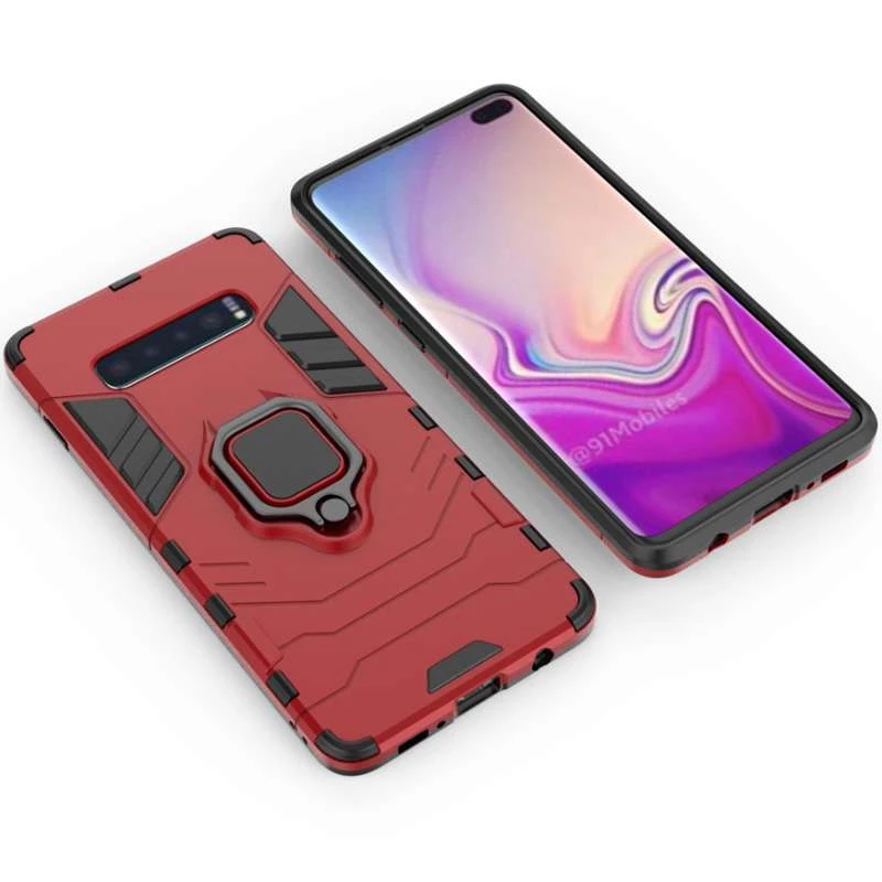 Протиударний чохол Transformer з кільцем на Samsung Galaxy S10+ фото 2 з 5