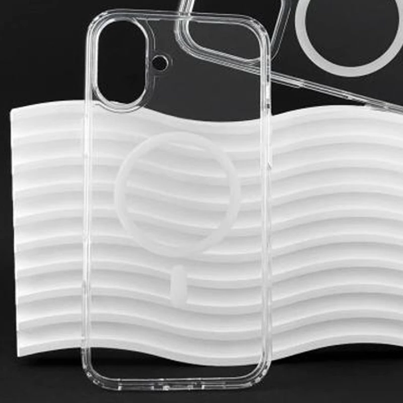 Чехол fibre diamond with MagSafe для Apple iPhone 16 – Clear. Фото 8 из 9