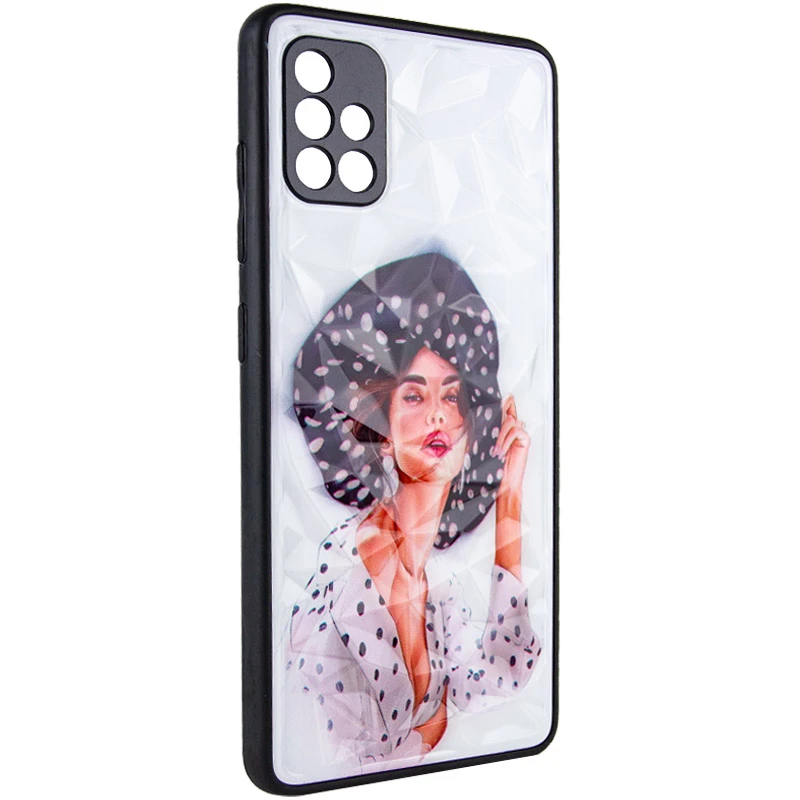 

Стеклянный чехол Prisma Ladies на Samsung Galaxy A51 (Girl in a hat)