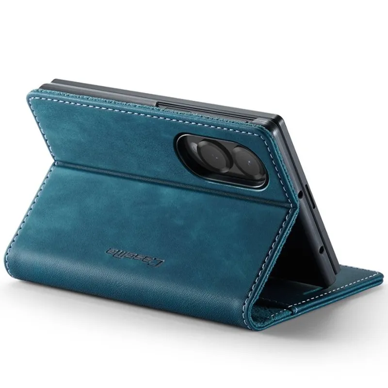 Шкіряний чохол-книжка CaseMe Velvet Matte для Samsung Galaxy Z Fold8 – Green. Фото 5 з 6