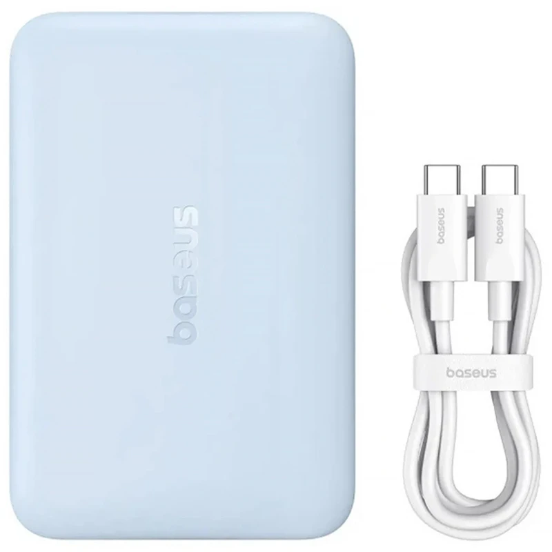 Портативное ЗУ Power Bank Baseus EnerFill FM11 Ultra-Mini 22.5W с БЗУ 10000mAh (P1008210E123) – Galaxy Blue. Фото 5 из 6