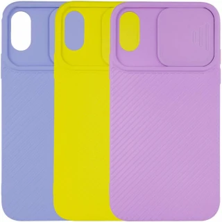 Однотонний силіконовий чохол зі шторкою для камери на Apple iPhone XS Max (6.5") фото 1 Однотонний силіконовий чохол зі шторкою для камери на Apple iPhone XS Max (6.5") фото 1 з 1