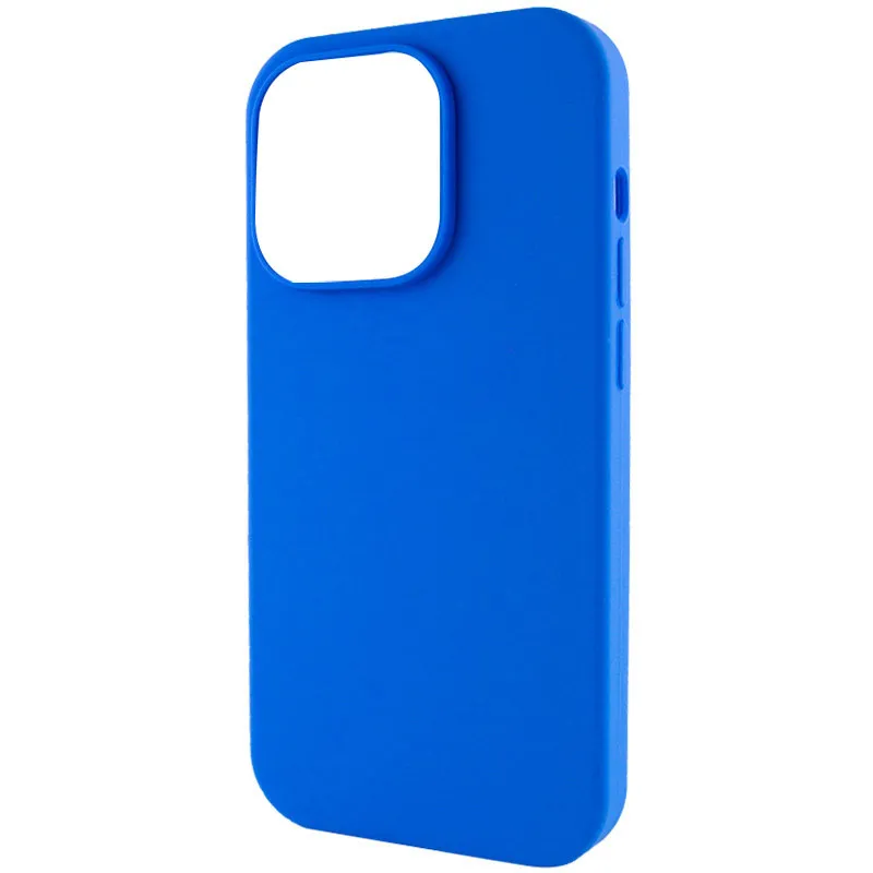 Чехол Silk Full Protective (AA) NO LOGO для Apple iPhone 14 Pro Max (6.7") – Синий / Capri Blue. Фото 4 из 7