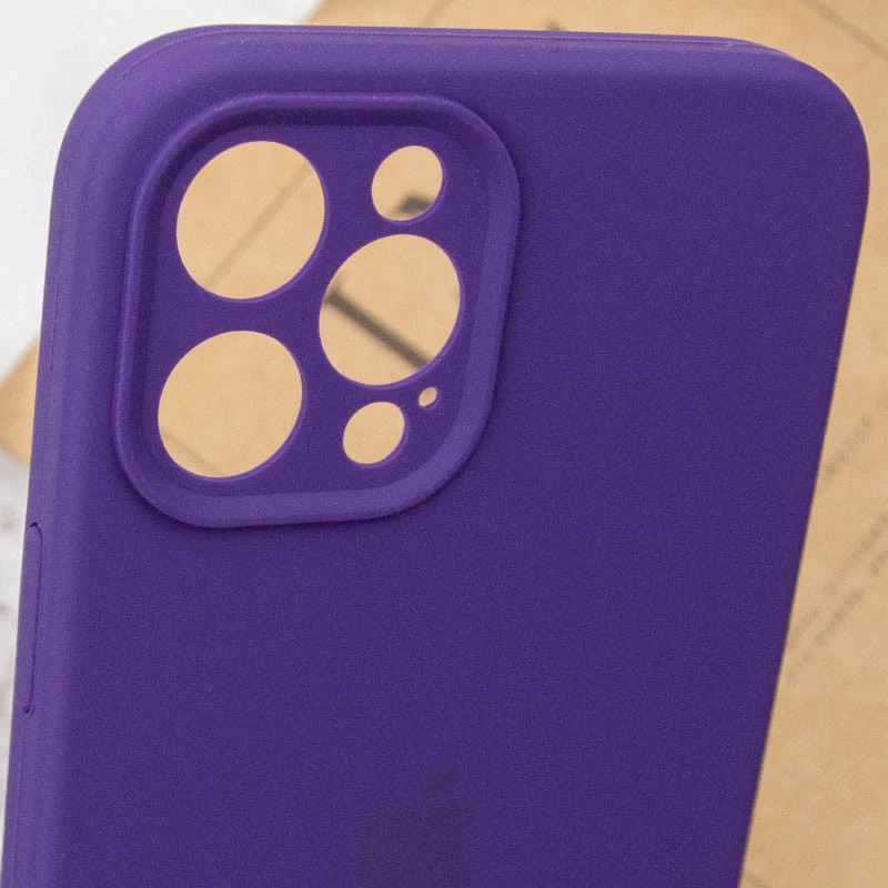 Чехол с защитой камеры Silicone Case для Apple iPhone 12 Pro (6.1") – Фиолетовый / Amethyst. Фото 10 из 11