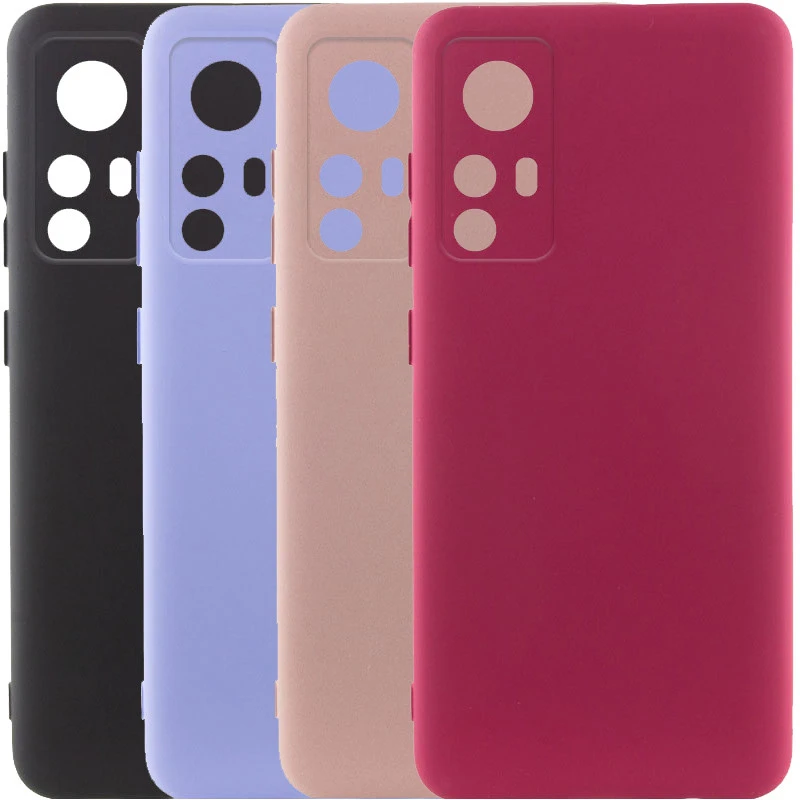 Кольоровий силіконовий чохол GETMAN із закритою камерою для Xiaomi 12T / 12T Pro фото 1 з 1