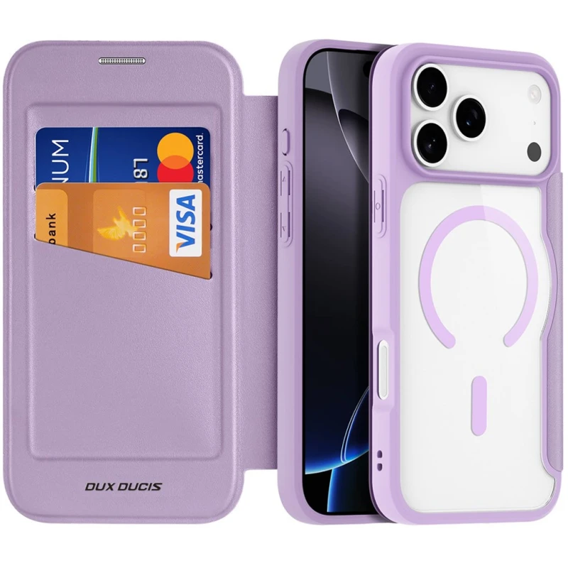 Чохол книжка Dux Ducis з MagSafe на Apple iPhone 17 Pro Max (6.9") – Purple. Фото 1 з 4