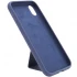Чохол Silicone Case з тримачем на Apple iPhone XS Max (6.5") – Темно-синій / Midnight blue. Фото 3 з 5
