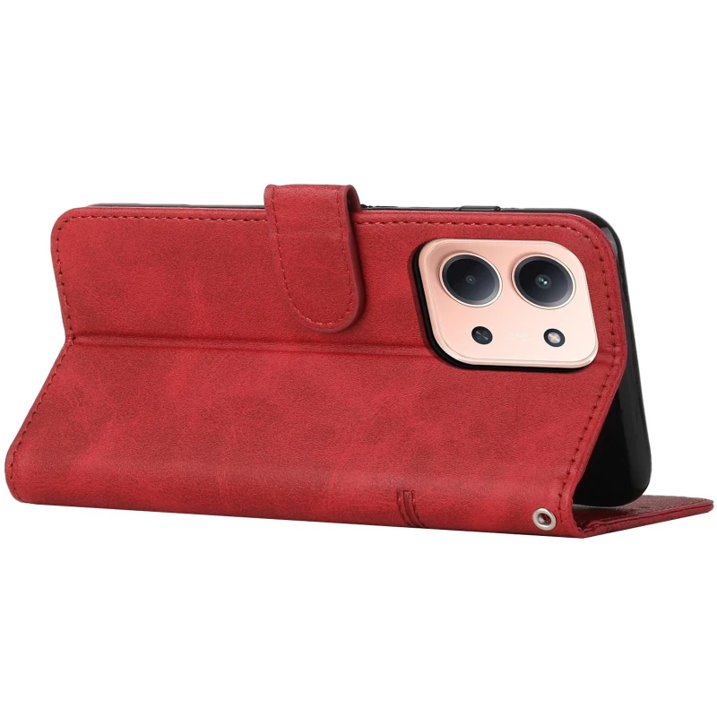 Кожаный чехол-книжка Jet Cover для Xiaomi Redmi 15C (EU) – Red. Фото 6 из 6