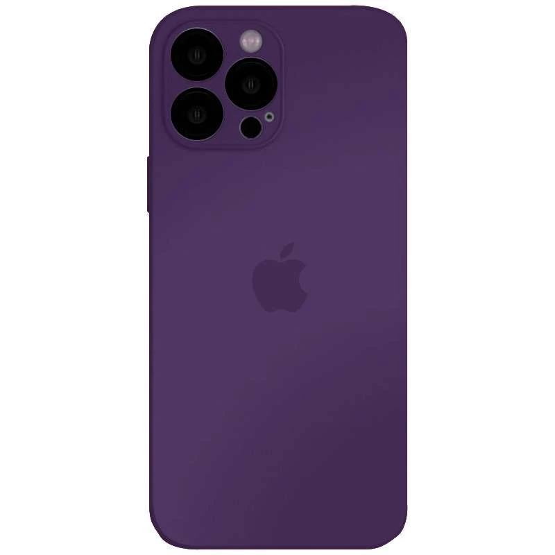 

Силіконовий сапфірний чохол зі скляною поверхнею на Apple iPhone 11 Pro Max (6.5") (Dark Purple)