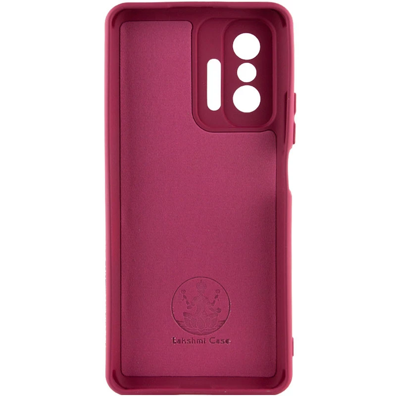 Чехол Silicone Case Lakshmi Plus с закрытой камерой для Xiaomi 11T / 11T Pro – Бордовый / Marsala. Фото 2 из 4