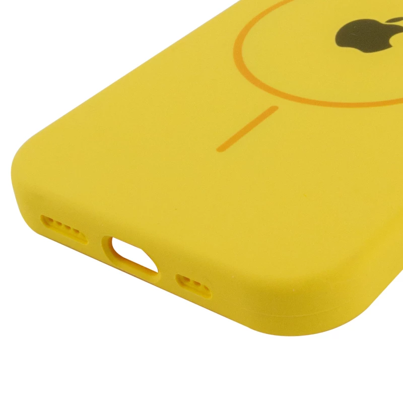 Чехол Silicone Armor Max with MagSafe для Apple iPhone 15 Plus (6.7") – Желтый / Yellow. Фото 6 из 6