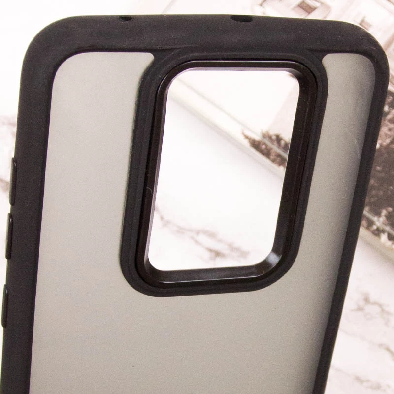 Чехол TPU+PC Lyon Frosted на Xiaomi Redmi Note 9 / Redmi 10X – Black. Фото 6 из 7