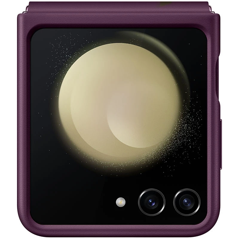 Шкіряний чохол Leather Case Premium на Samsung Galaxy Z Flip5 – Purple. Фото 3 з 5