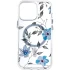 TPU+PC чохол Clear Garden with MagSafe для Apple iPhone 16 Pro – Blue Blossom. Фото 2 з 6