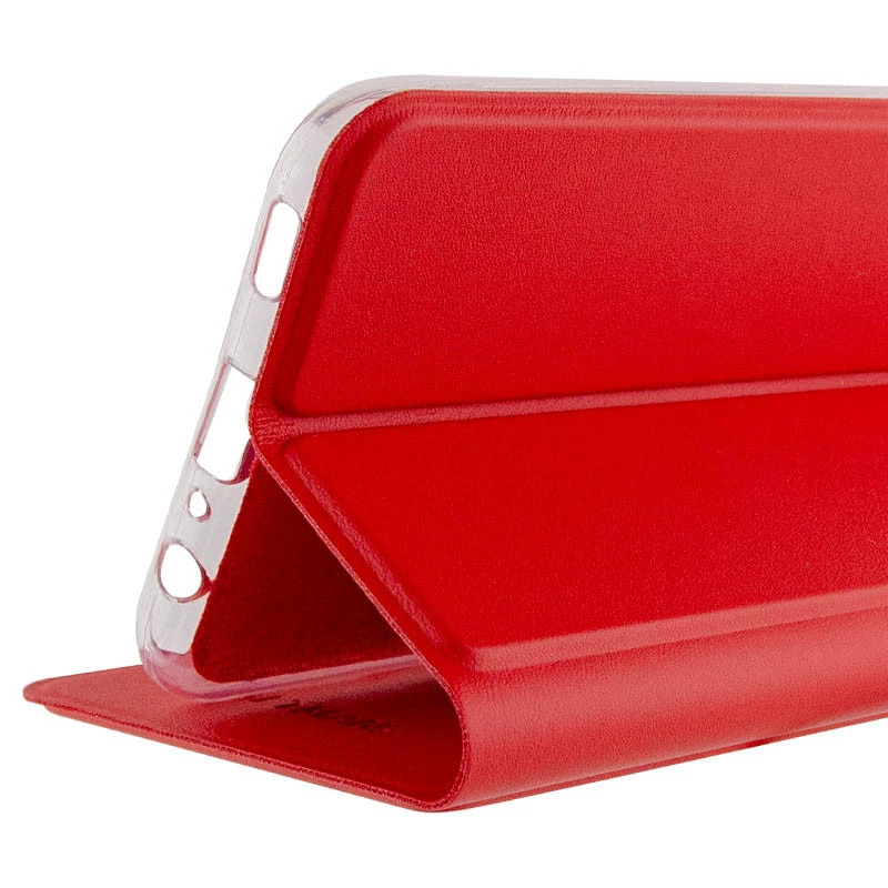 Елегантний чохол книжка GETMAN на Motorola Moto E40 – Червоний. Фото 3 з 6