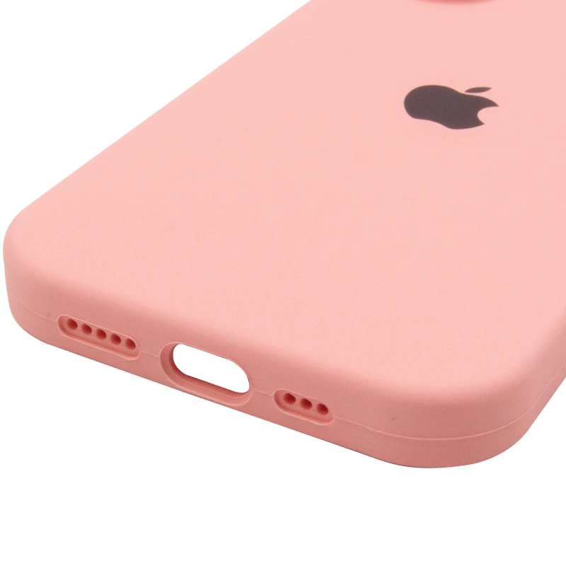 Чехол Silicone Case с закрытым низом для Apple iPhone 17 (6.3") – Розовый / Pink. Фото 6 из 6