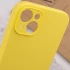 Чохол з закритим низом Silicone Case на Apple iPhone 16 – Жовтий / Yellow. Фото 10 з 11