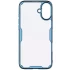 Силіконовий чохол Nillkin з посиленим захистом кутів на Apple iPhone 16 – Синій (прозорий). Фото 6 з 7