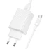 МЗП Borofone BAS72A Source QC3.0 (1USB-A) + кабель USB to Type-C – White. Фото 2 з 4