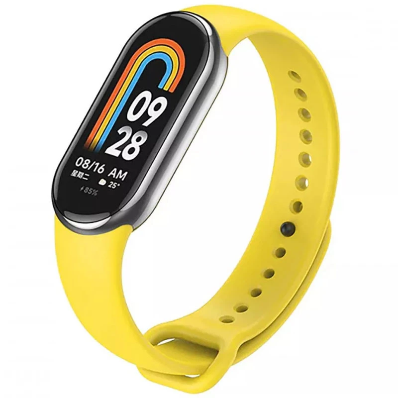 Силіконовий ремінець для Xiaomi Mi Band 8/9/10 – Жовтий / Yellow. Фото 1 з 1